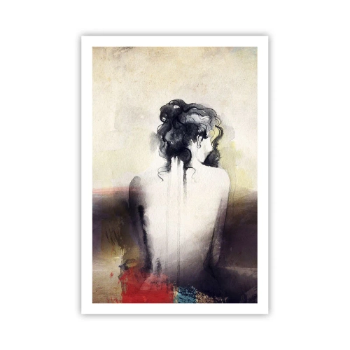 Affiche - Poster - Lignes lisses, formes ovales - 61x91 cm