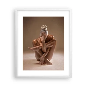 Affiche dans un cadre blanc - Poster - Unité du corps et de l'âme - 40x50 cm