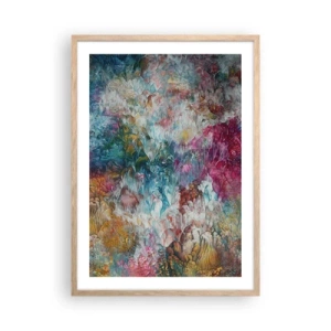 Affiche dans un chêne clair - Poster - En pleine floraison - 50x70 cm