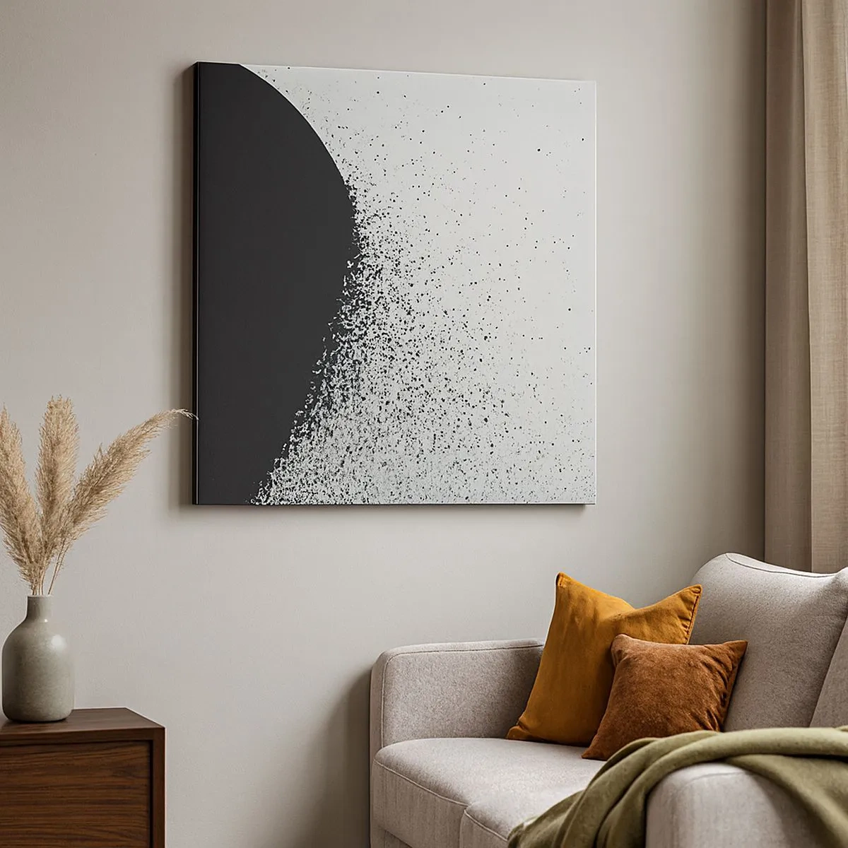 Impression sur toile - Image sur toile - Mouvement des molécules - 30x30 cm