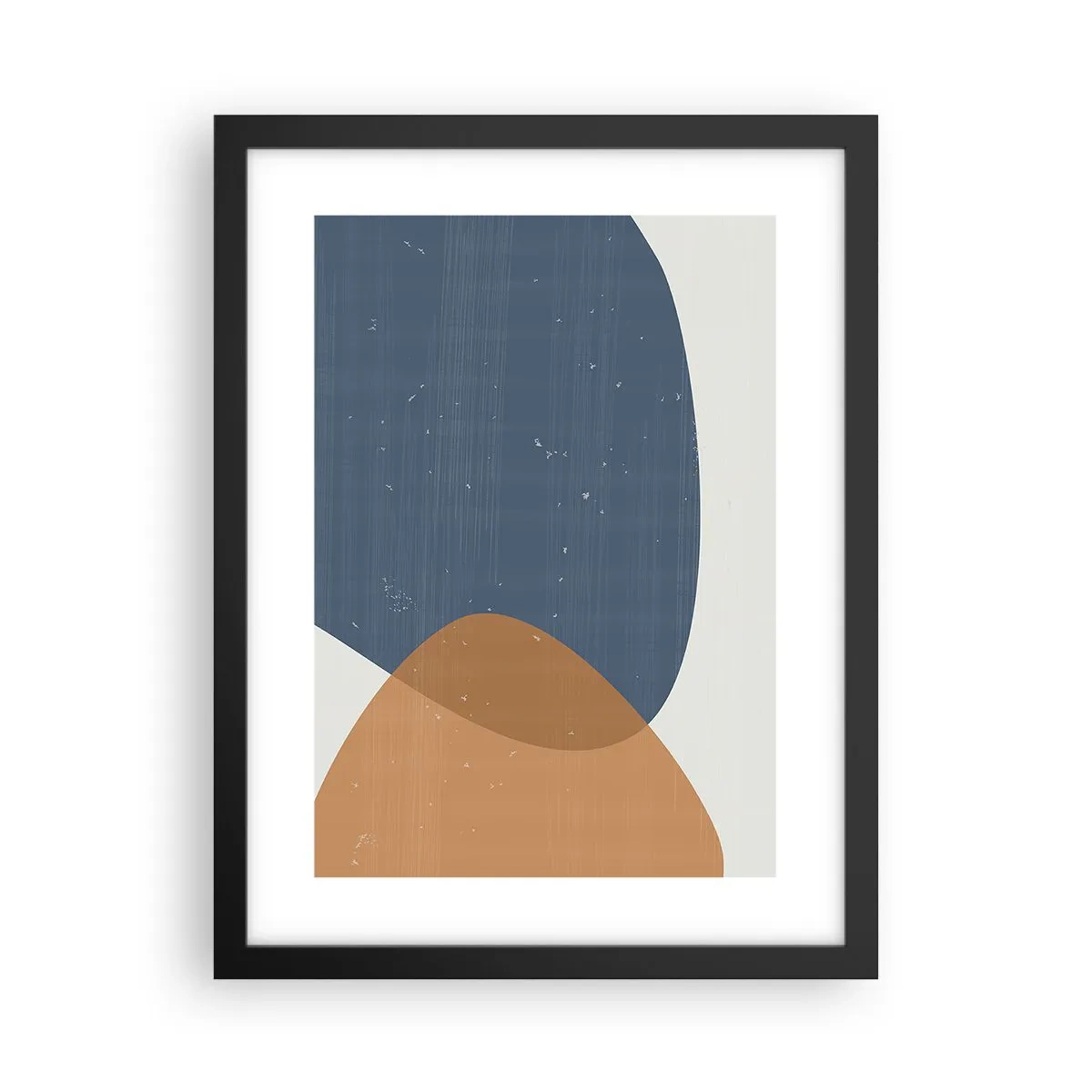 Affiche dans un cadre noir - Poster - Ovales et influences - 30x40 cm