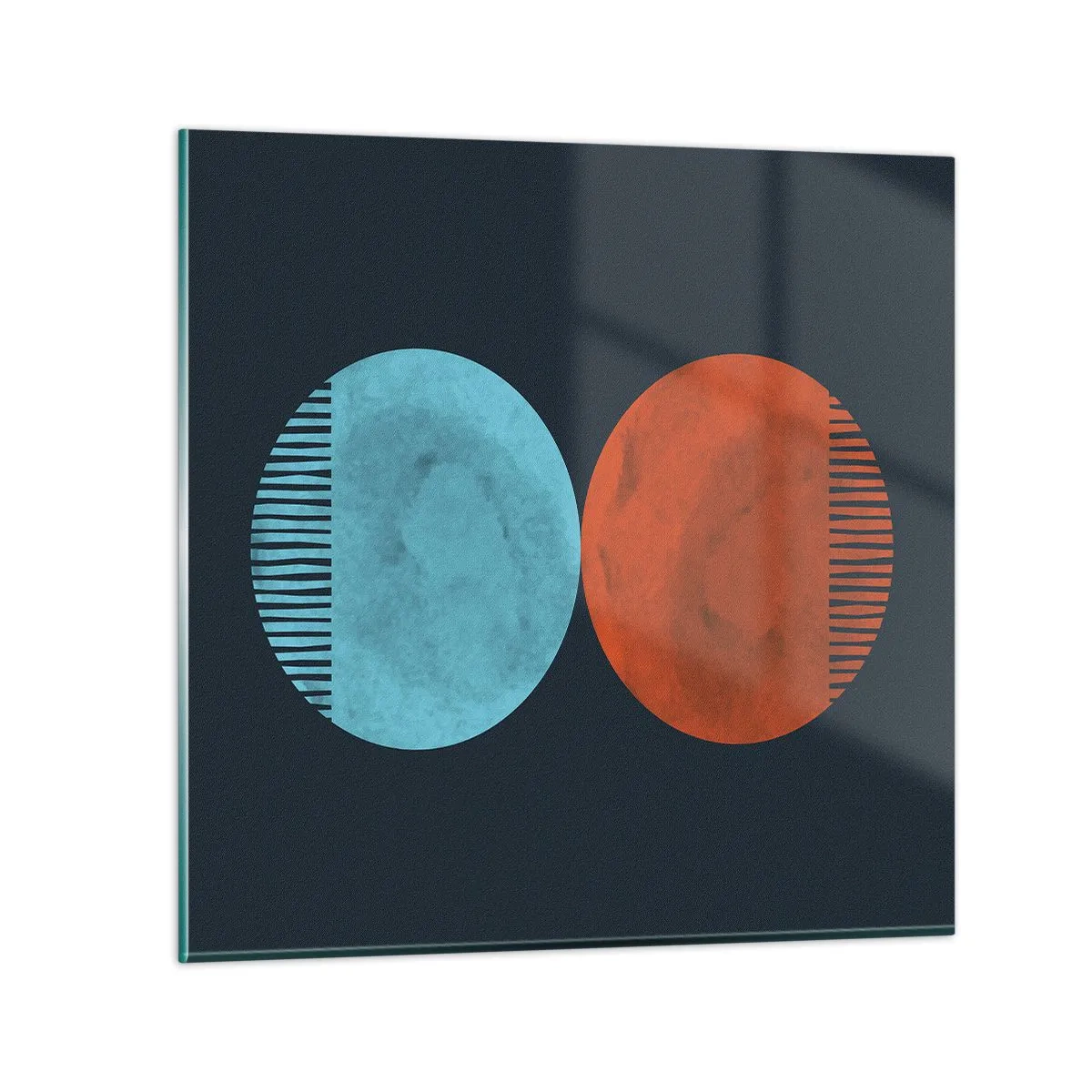 Impression sur verre - Image sur verre - Seulement la géométrie ? - 50x50 cm