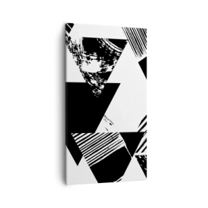 Impression sur toile - Image sur toile - Pluie de triangles - 45x80 cm