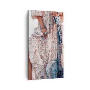 Impression sur toile - Image sur toile - Enfant de fleur en route - 45x80 cm