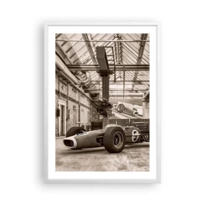 Affiche dans un cadre blanc - Poster - Le repos du guerrier - 50x70 cm