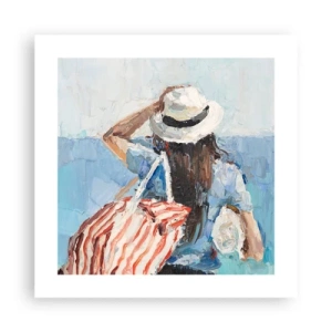 Affiche - Poster - Bienvenue à vos vacances - 40x40 cm