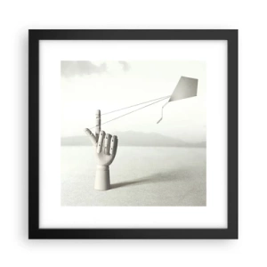 Affiche dans un cadre noir - Poster - Épreuve de force - 30x30 cm