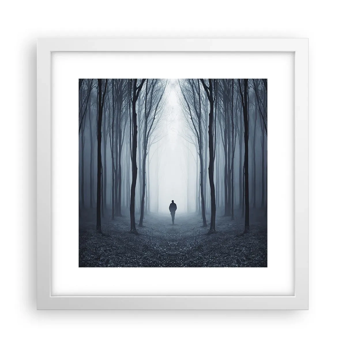 Affiche dans un cadre blanc - Poster - Tout est simple et clair - 30x30 cm