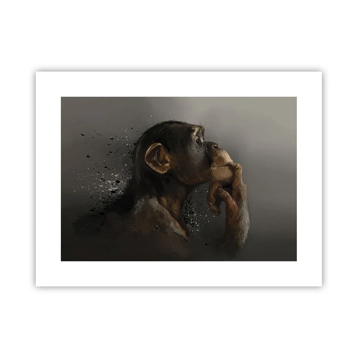 Affiche - Poster - Certainement un penseur - 40x30 cm