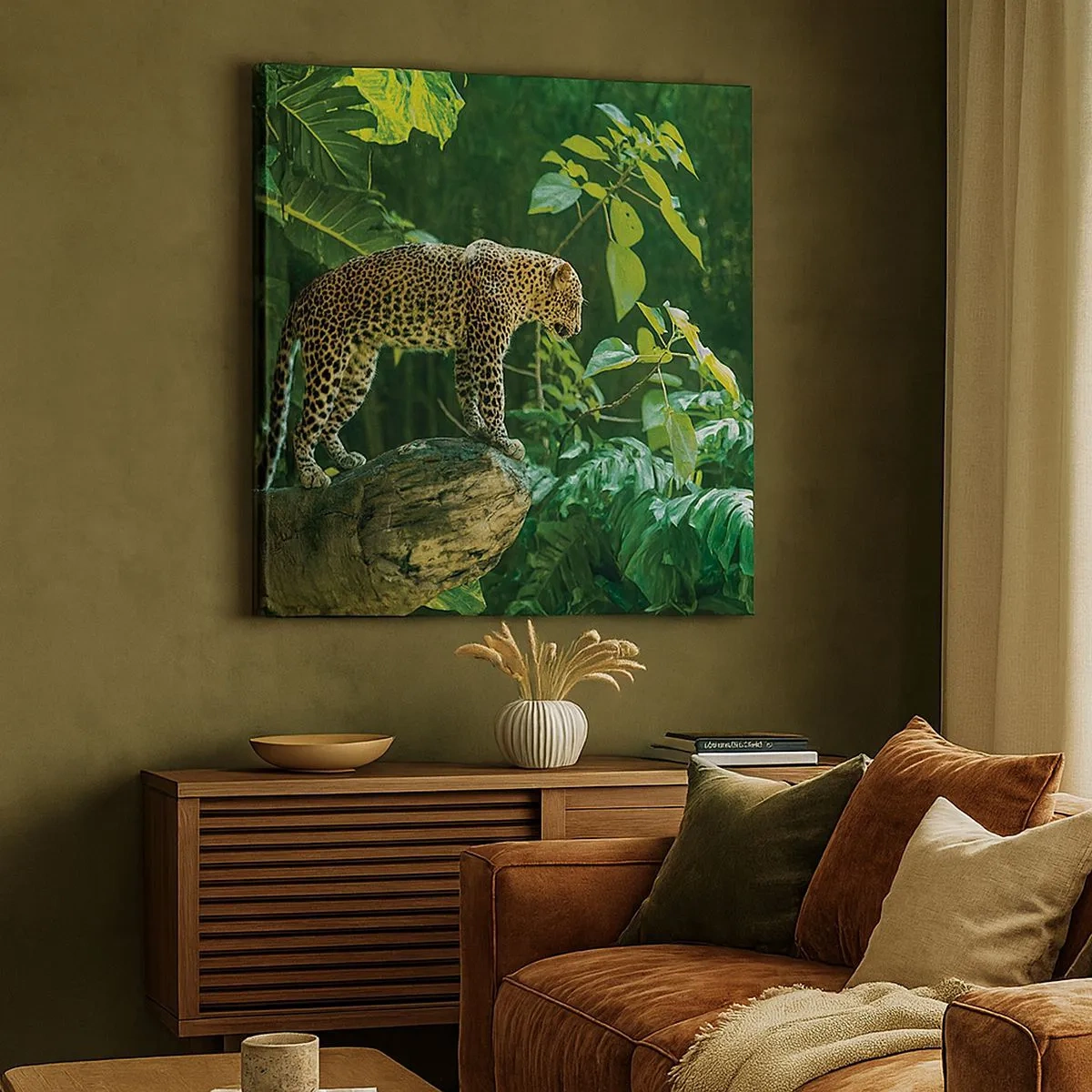 Impression sur toile - Image sur toile - À la chasse? - 30x30 cm