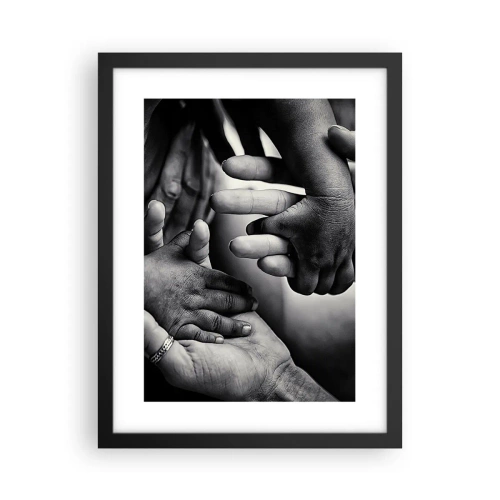 Affiche dans un cadre noir - Poster - Être humain - 30x40 cm