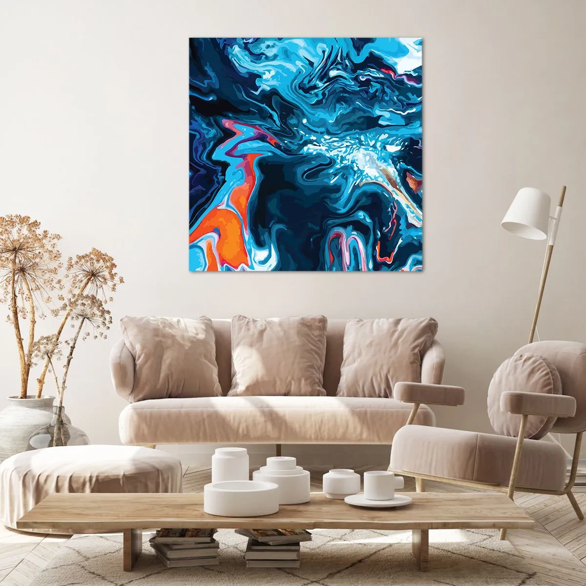 Impression sur toile - Image sur toile - Voyage au centre du ciel - 70x70 cm