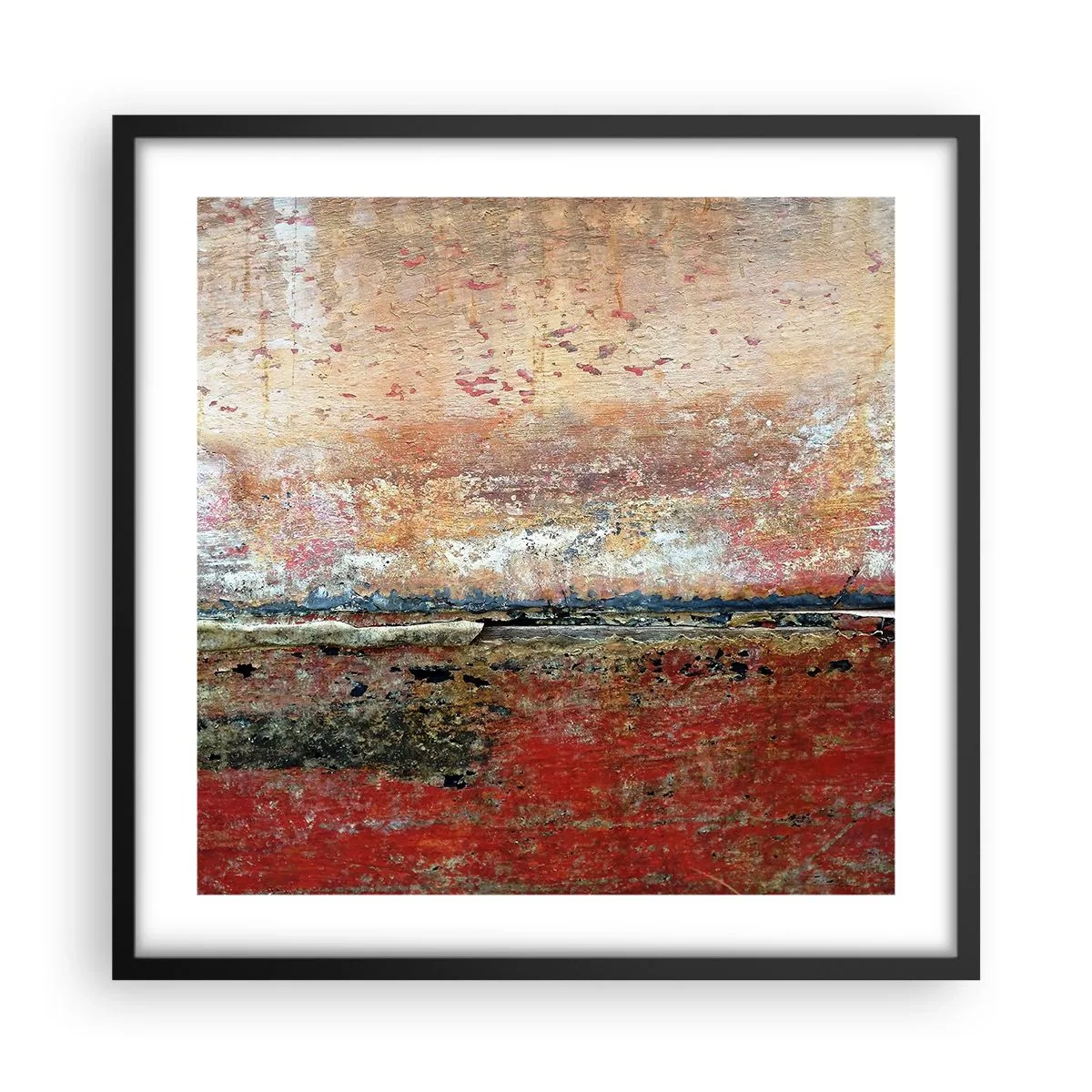 Affiche dans un cadre noir - Poster - C'est peut-être la mer - 50x50 cm