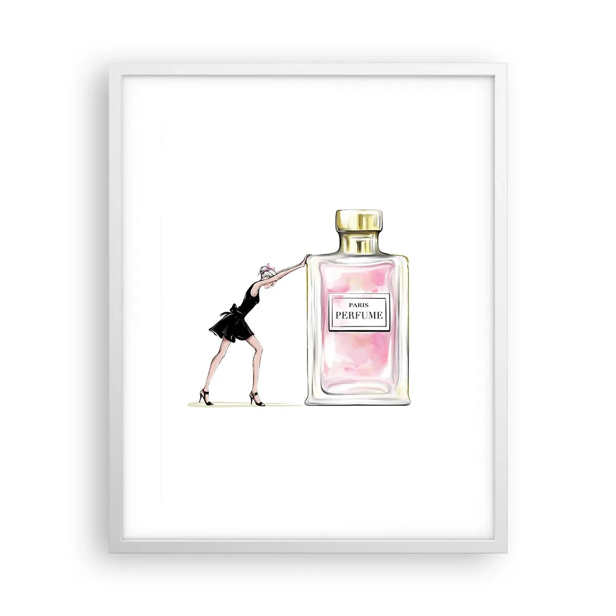 Affiche dans un cadre blanc - Poster - L'essence des femmes - 40x50 cm