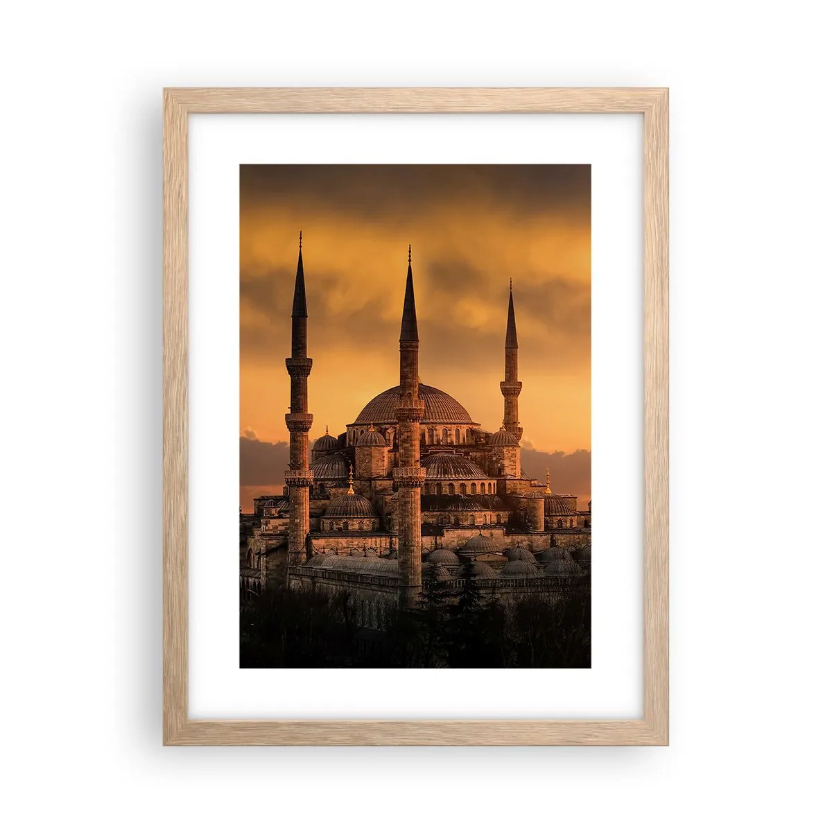 Affiche dans un chêne clair - Poster - Dieu est grand - 30x40 cm
