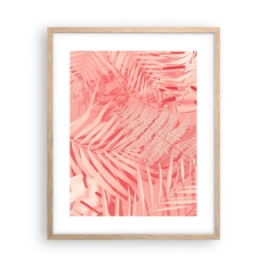 Affiche dans un chêne clair - Poster - Concept de rose - 40x50 cm