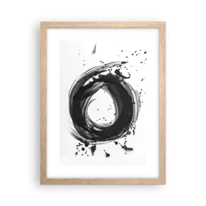 Affiche dans un chêne clair - Poster - Le tourbillon de la création - 30x40 cm