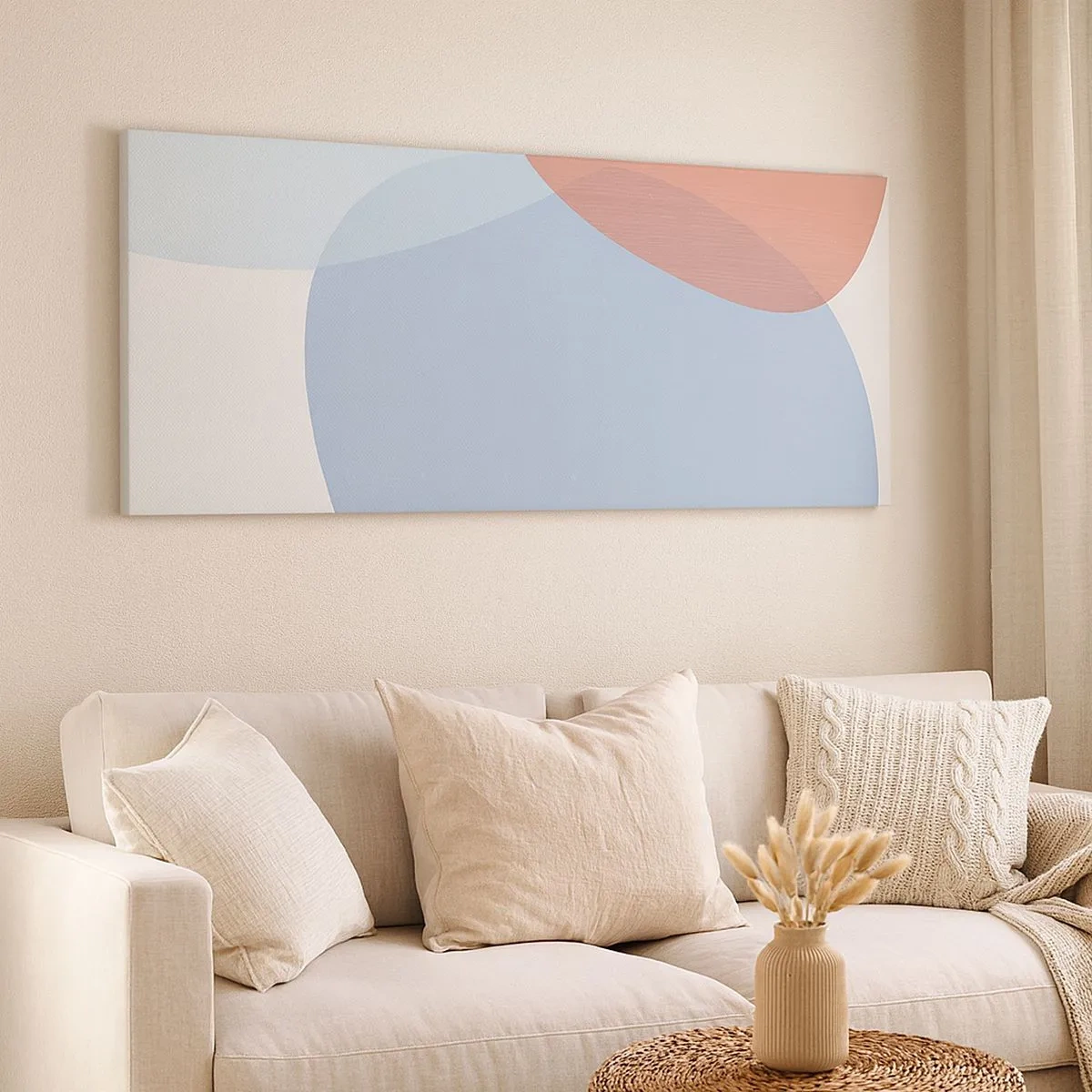 Impression sur toile - Image sur toile - Relations pastel - 100x40 cm