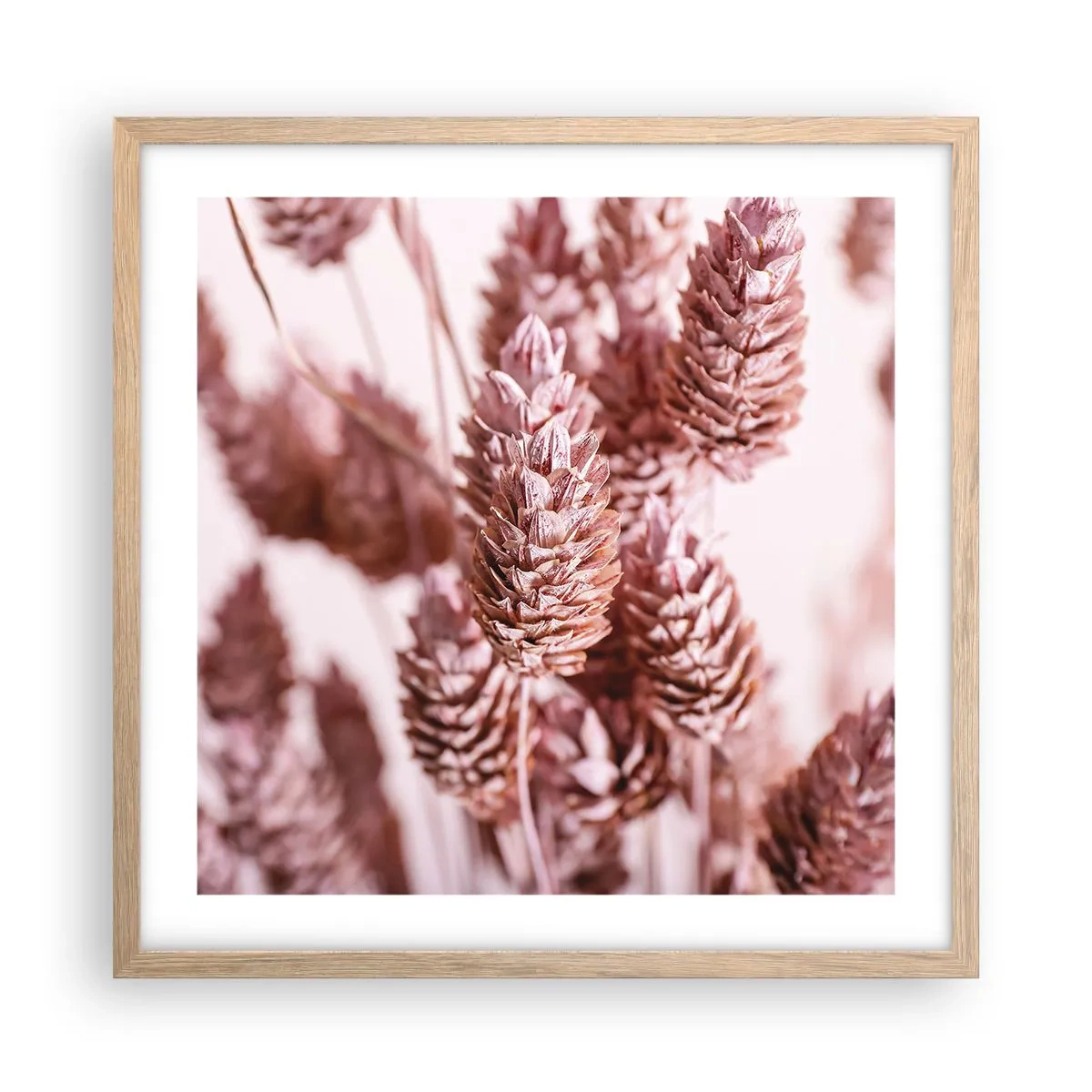 Affiche dans un chêne clair - Poster - Apparemment discret - 50x50 cm