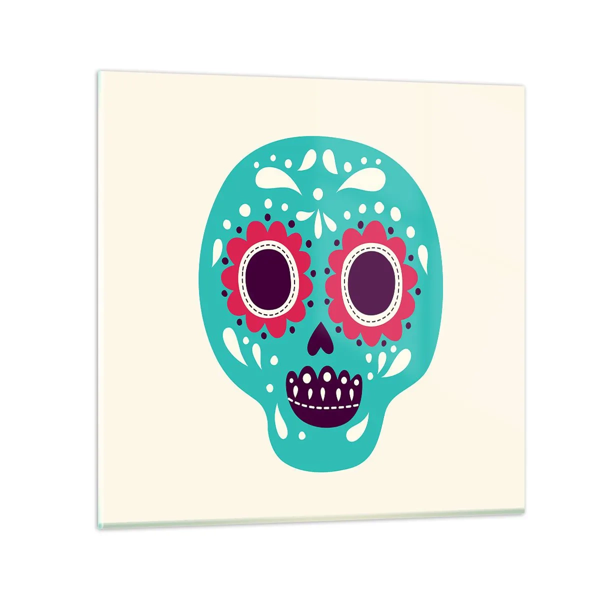 Impression sur verre - Image sur verre - La vie – du plaisir jusqu'à la mort - 70x70 cm