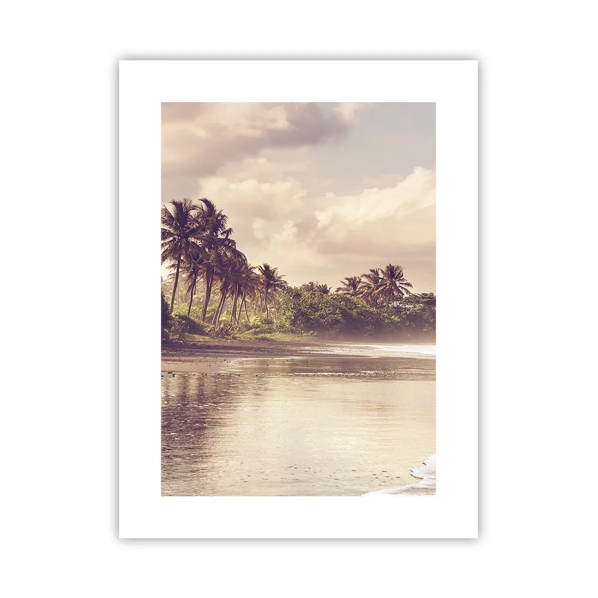 Affiche - Poster - La caresse des vagues - 30x40 cm