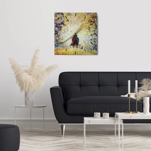 Horloge murale - Pendule murale - Moment magique - 30x30 cm