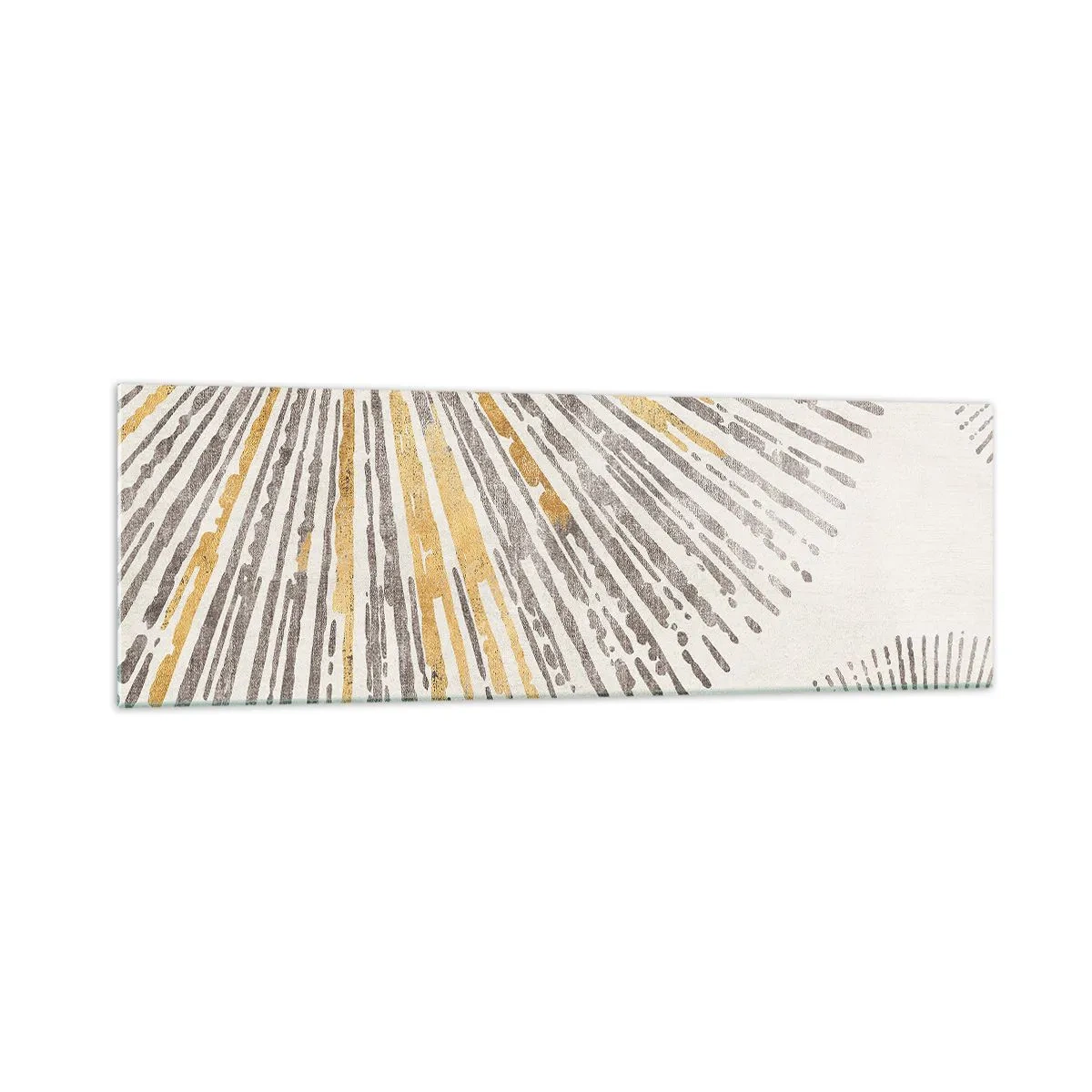 Impression sur verre - Image sur verre - Motif abstrait en forme de rayon - 160x50cm - La beauté du rayon - Décoration murale moderne pour le salon et la chambre ARTTOR