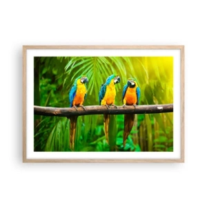 Affiche dans un chêne clair - Poster - Et avez-vous entendu qu'elle ...? - 70x50 cm