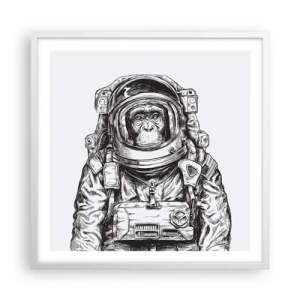 Affiche dans un cadre blanc - Poster - Évolution alternative - 60x60 cm