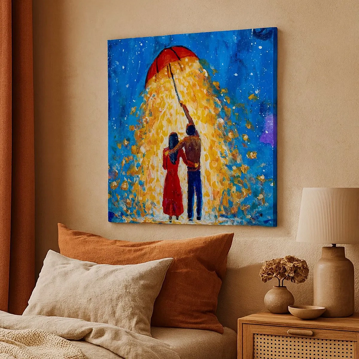 Impression sur toile - Image sur toile - La magie d'une soirée pluvieuse ? - 30x30 cm