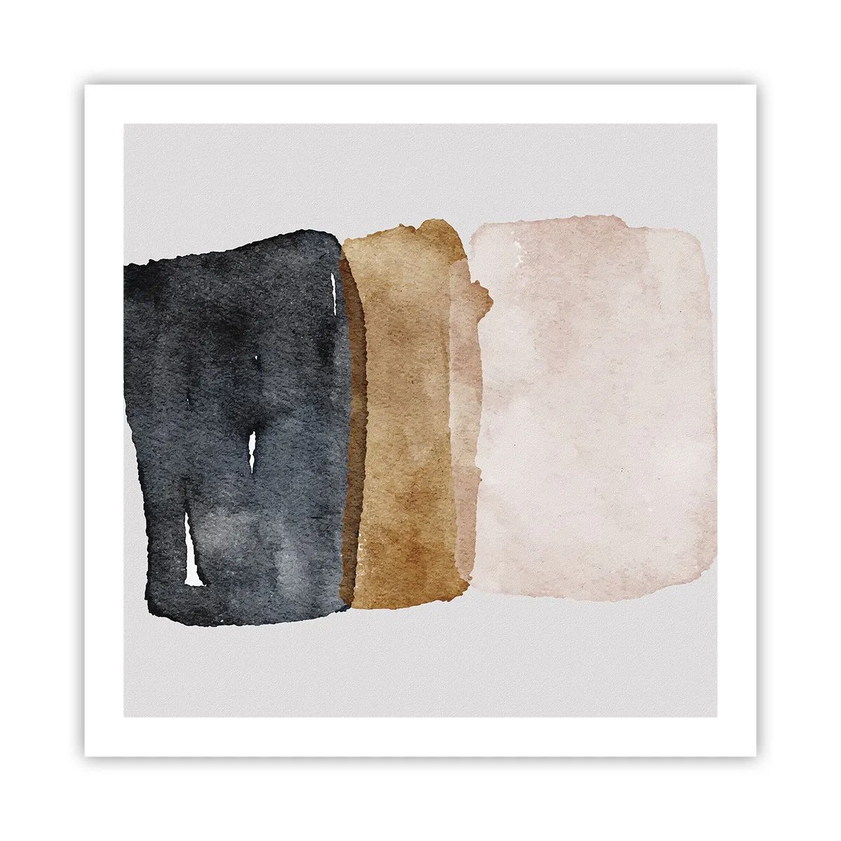 Affiche - Poster - Composition de couleurs de la terre - 60x60 cm