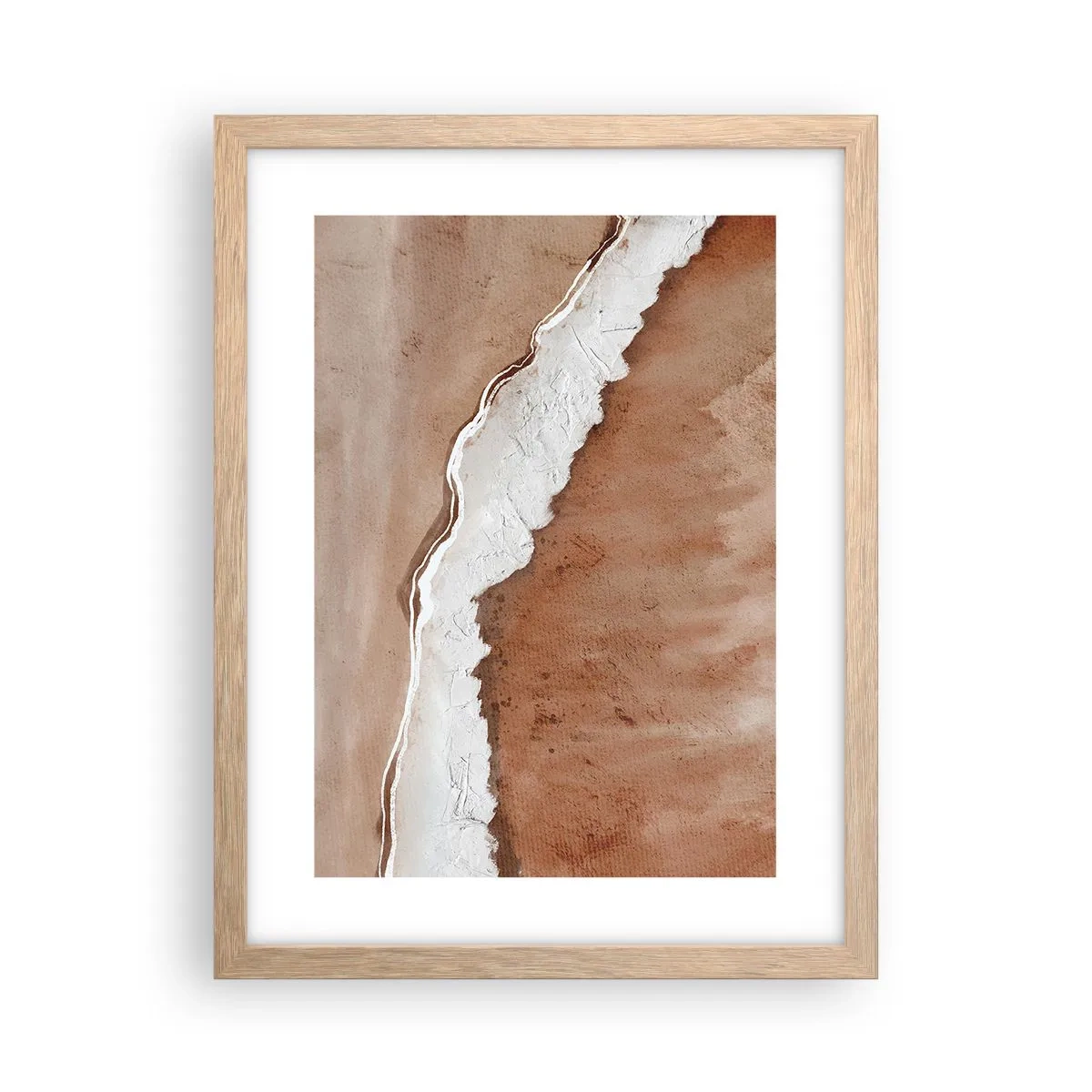 Affiche dans un chêne clair - Poster - Dans des couleurs de la terre - 30x40 cm