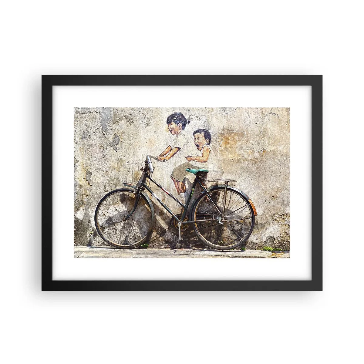 Affiche dans un cadre noir - Poster - Vrai ou faux? - 40x30 cm