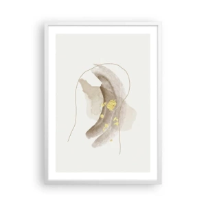 Affiche dans un cadre blanc - Poster - rencontré dans l'espace - 50x70 cm