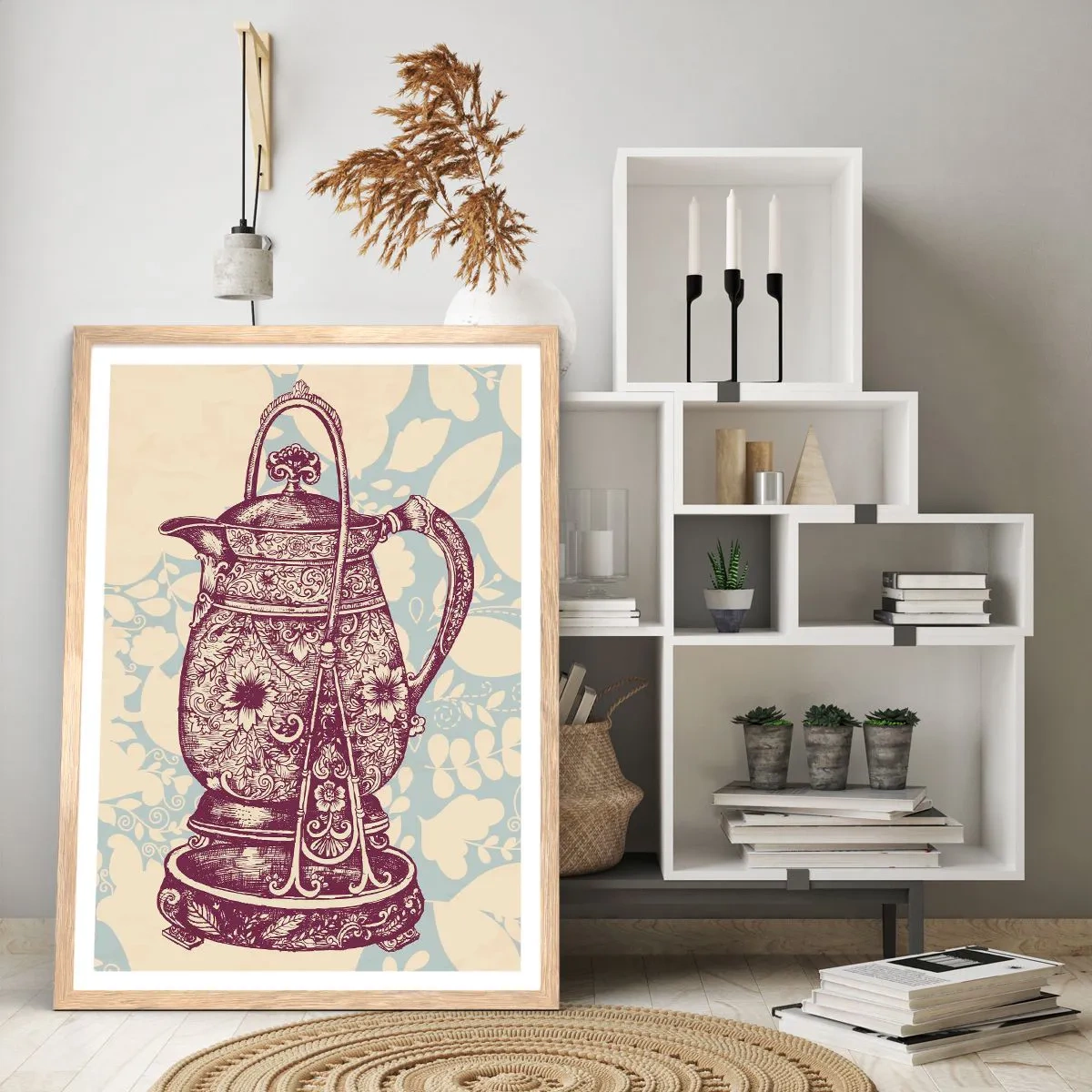 Affiche dans un chêne clair - Poster - La beauté du quotidien - 50x70 cm