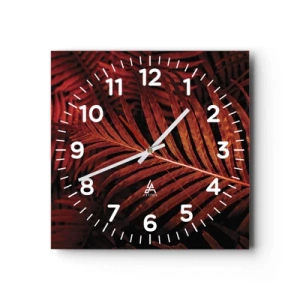 Horloge murale - Pendule murale - Chaleur de la vie - 30x30 cm