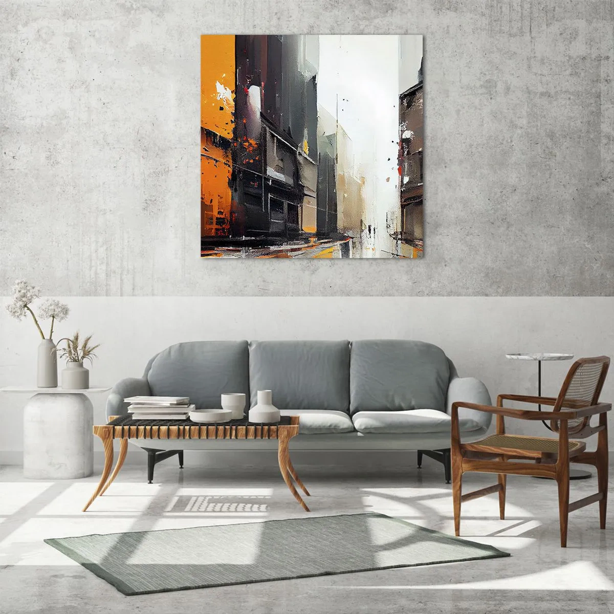 Impression sur verre - Image sur verre - Jour de pluie - 30x30 cm