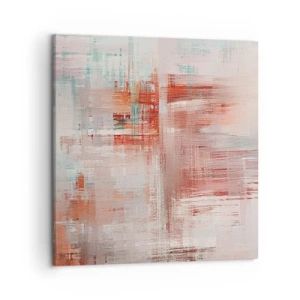 Impression sur toile - Image sur toile - Brumeux. Mais rose - 50x50 cm
