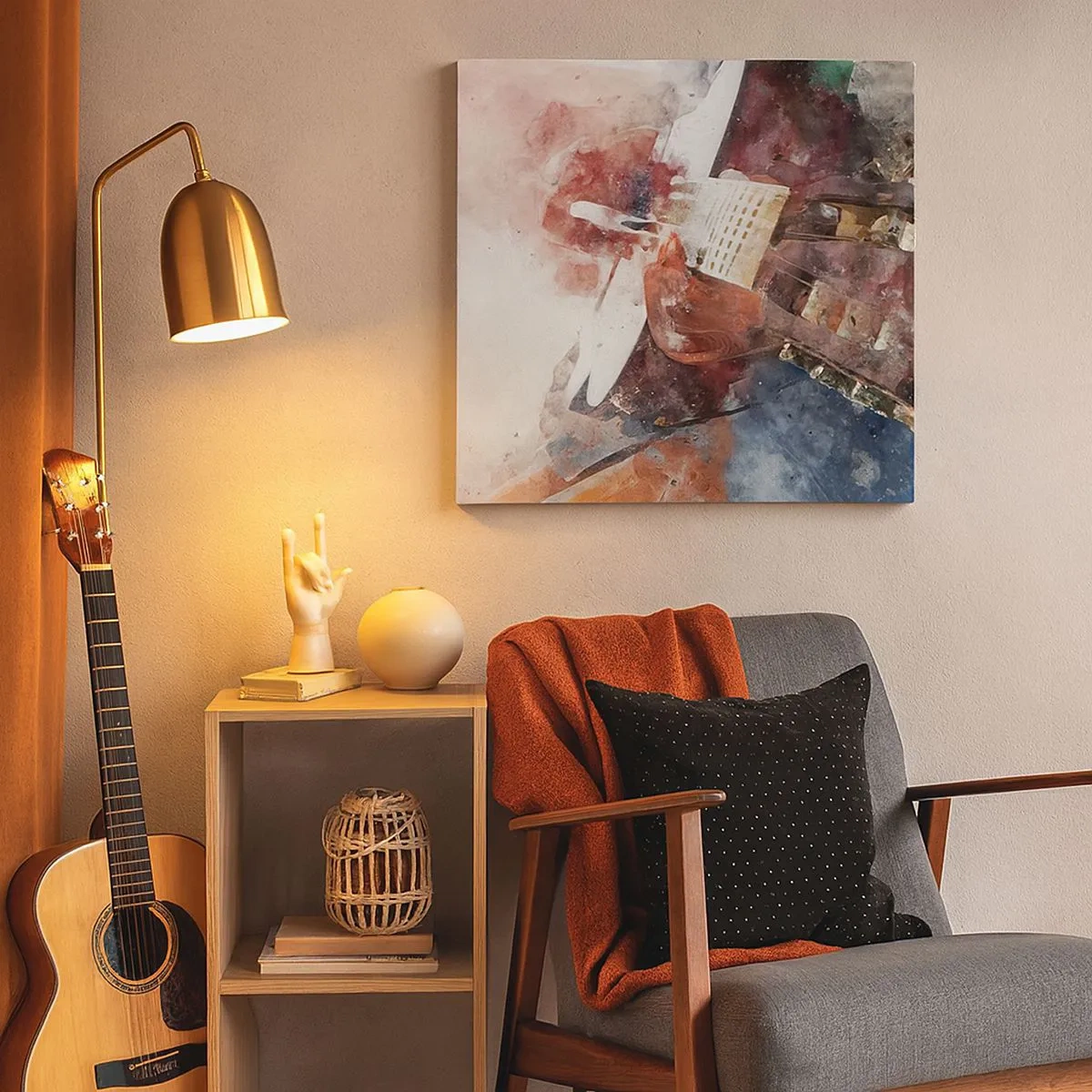 Impression sur toile - Image sur toile - Et qu'en pensez-vous ? - 30x30 cm