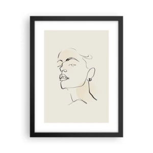 Affiche dans un cadre noir - Poster - Regard fier - 30x40 cm