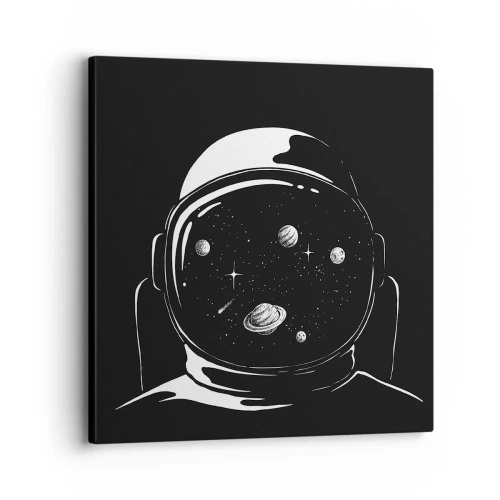 Impression sur toile - Image sur toile - Sympa la vue - 30x30 cm