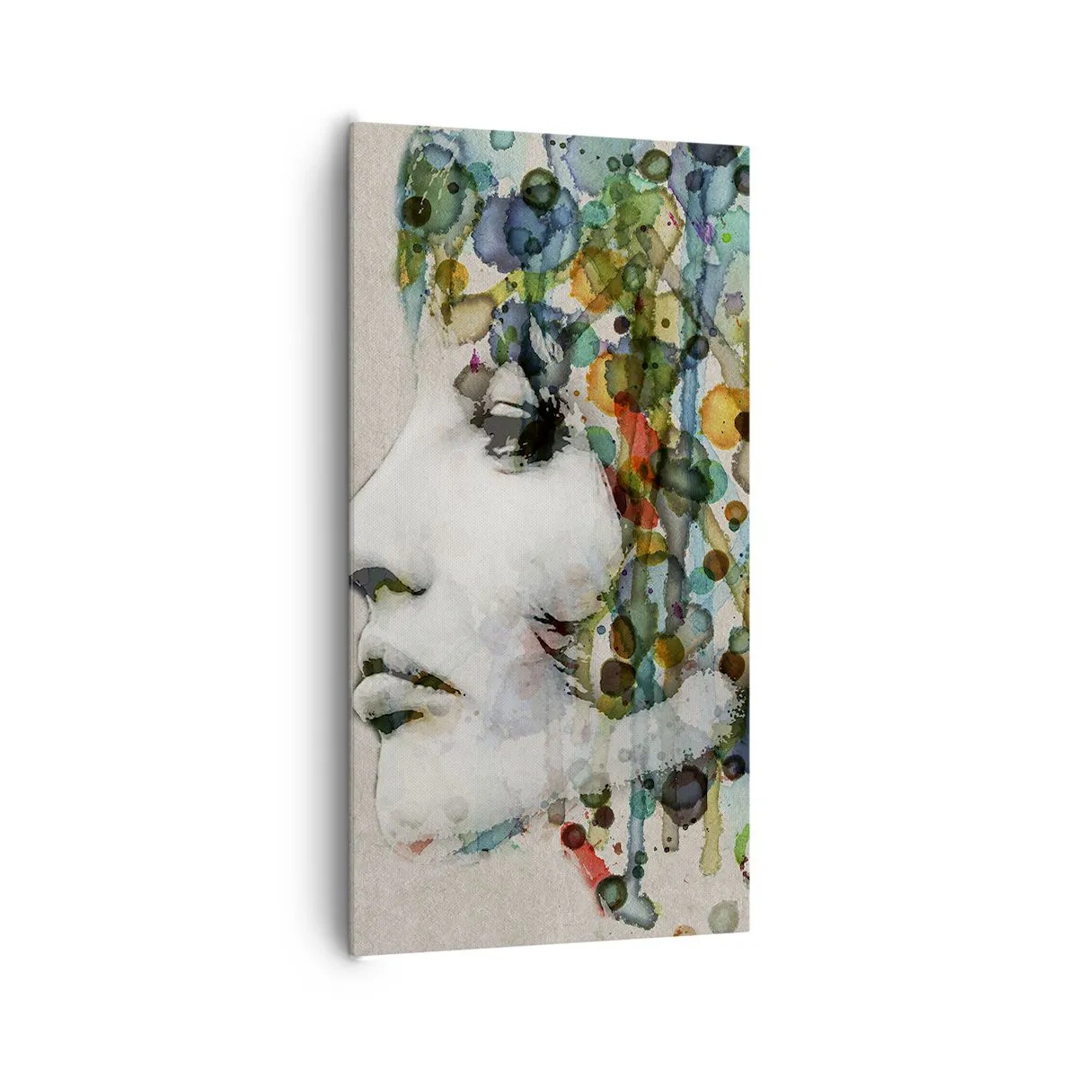 Impression sur toile - Image sur toile - Elle est sortie de la grisaille - 65x120 cm