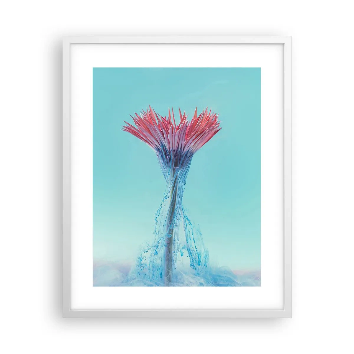 Affiche dans un cadre blanc - Poster - Dans une étreinte vivifiante - 40x50 cm
