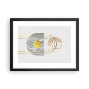 Affiche dans un cadre noir - Poster - Clareté et brillance - 40x30 cm