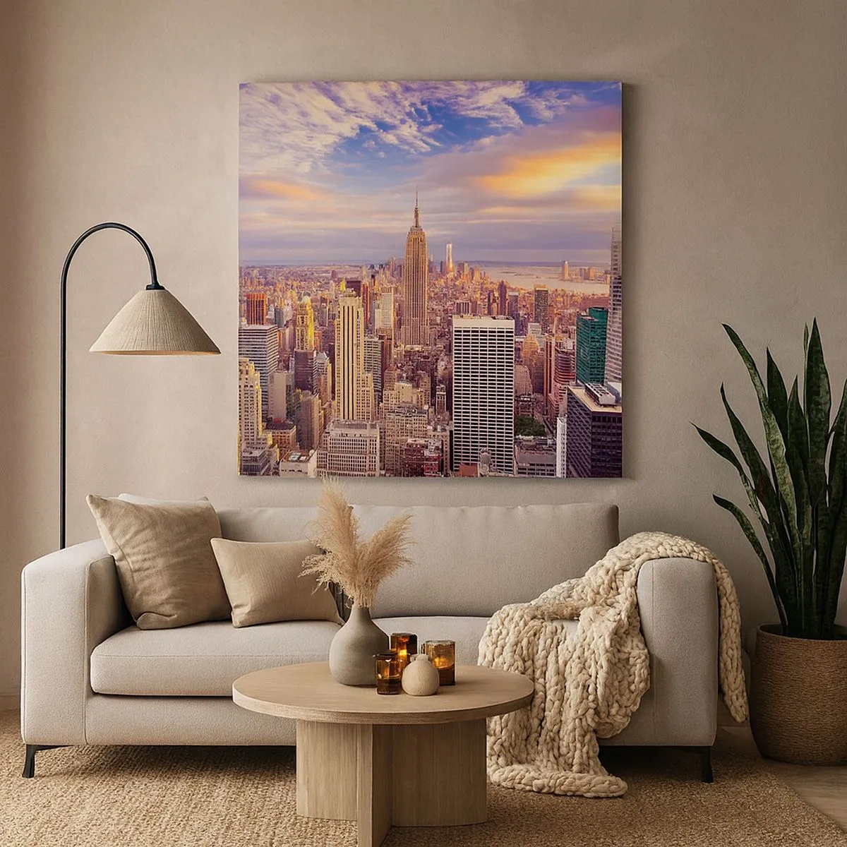 Impression sur toile - Image sur toile - Atteindre les nuages eux-mêmes - 30x30 cm