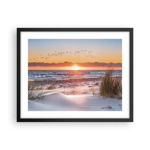 Affiche dans un cadre noir - Poster - Paysage horizontal - 50x40 cm