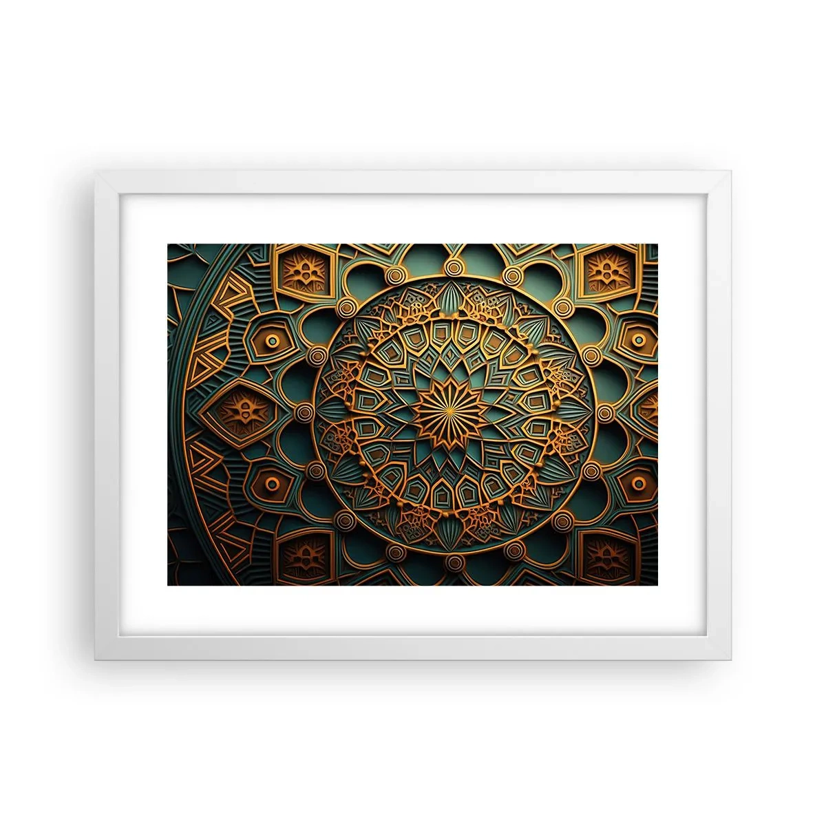Affiche dans un cadre blanc - Poster - Dans une ambiance arabe - 40x30 cm