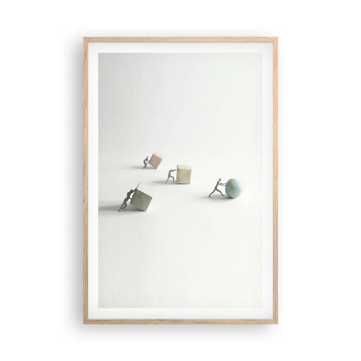 Affiche dans un chêne clair - Poster - Rien que la vie - 61x91 cm