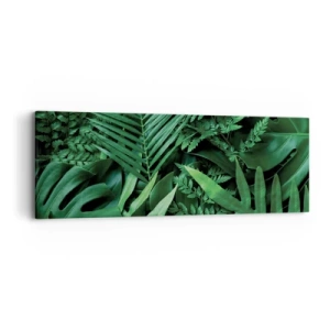Impression sur toile - Image sur toile - Emmitouflé de verdure - 90x30 cm
