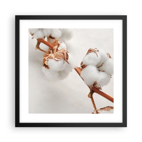 Affiche dans un cadre noir - Poster - Seulement caliner - 40x40 cm